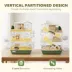 PawHut Large 3 Tiers Acrylic Hamster Habitat with Water Bottles, Running Wheel image thumbnail 6