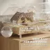 PawHut 8 in 1 Hamster Habitat with Hut, Platform, Fence, Food Bowl, Water Bottle Stand, and Wheel image thumbnail 5