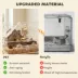 PawHut 8 in 1 Hamster Habitat with Hut, Platform, Fence, Food Bowl, Water Bottle Stand, and Wheel image thumbnail 6