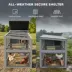 PawHut Large Chicken Coop, Wooden Hen House with Covered Run, Nesting Box, Pull-Out Tray image thumbnail 5