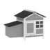 PawHut Wooden Chicken Coop with Nesting Box, Pull-out Metal Tray, for 1-2 Chickens, 36" x 25" x 27" image thumbnail 1