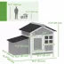 PawHut Wooden Chicken Coop with Nesting Box, Pull-out Metal Tray, for 1-2 Chickens, 36" x 25" x 27" image thumbnail 3