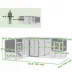 PawHut Chicken Coop with Run, L-Shaped Wooden Chicken House with 2 Houses, Waterproof Roof image thumbnail 3
