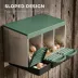 PawHut Chicken Nesting Boxes, 3 Compartment Metal Nesting Boxes for Chicken Coop, Egg Laying Boxes image thumbnail 4
