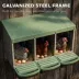 PawHut Chicken Nesting Boxes, 3 Compartment Metal Nesting Boxes for Chicken Coop, Egg Laying Boxes image thumbnail 6