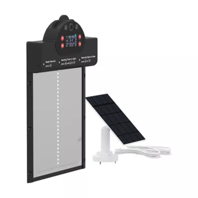 PawHut 2K HD AI Camera Automatic Chicken Coop Door with APP, WiFi Solar Powered with 5200mAh Battery - Image 1