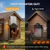 PawHut 2K HD AI Camera Automatic Chicken Coop Door with APP, WiFi Solar Powered with 5200mAh Battery image thumbnail 4