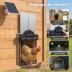 PawHut 2K HD AI Camera Automatic Chicken Coop Door with APP, WiFi Solar Powered with 5200mAh Battery image thumbnail 5