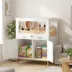 PawHut Hamster Cage with Storage Cabinet, Small Animal Cage with Pull Out Drawer and Acrylic Panels image thumbnail 2