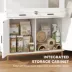 PawHut Hamster Cage with Storage Cabinet, Small Animal Cage with Pull Out Drawer and Acrylic Panels image thumbnail 7