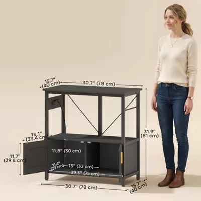 PawHut 20-29 Gallon Fish Tank Stand, Aquarium Stand 330 LBS Capacity, 30.7" x 15.7" x 31.9" - Image 3