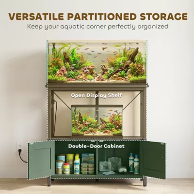 PawHut 20-29 Gallon Fish Tank Stand, Aquarium Stand 330 LBS Capacity, 30.7" x 15.7" x 31.9" - Image 5