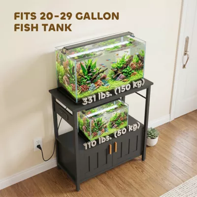 PawHut 20-29 Gallon Fish Tank Stand, Aquarium Stand 330 LBS Capacity, 30.7" x 15.7" x 31.9" - Image 6
