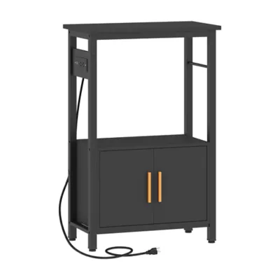 PawHut 5-10 Gallon Fish Tank Stand, Aquarium Stand with Pwr Outlets, Cabinet, Shelf, 220lbs Capacity - Image 1