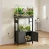 PawHut 5-10 Gallon Fish Tank Stand, Aquarium Stand with Pwr Outlets, Cabinet, Shelf, 220lbs Capacity image thumbnail 2