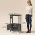 PawHut 5-10 Gallon Fish Tank Stand, Aquarium Stand with Pwr Outlets, Cabinet, Shelf, 220lbs Capacity image thumbnail 3