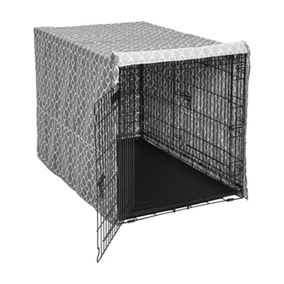 MidWest Homes for Pets QuietTime Defender Covella Crate Cover, Gray - Image 1