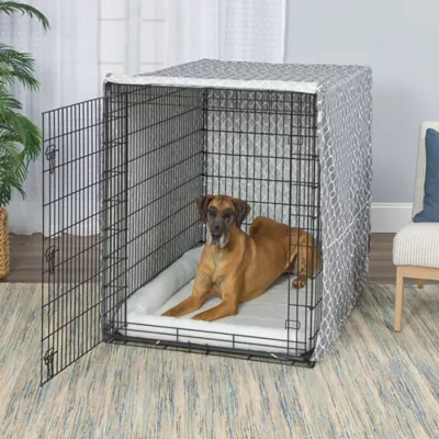 MidWest Homes for Pets QuietTime Defender Covella Crate Cover, Gray - Image 3