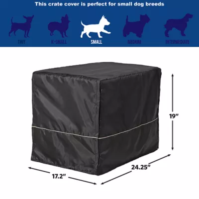 Midwest Homes for Pets QuietTime Polyester Crate Cover, Black - Image 5