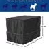 Midwest Homes for Pets QuietTime Polyester Crate Cover, Black image thumbnail 4