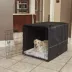 Midwest Homes for Pets QuietTime Polyester Crate Cover, Black image thumbnail 2