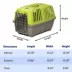 MidWest homes for Pets Spree™ Pet Carrier W/ Single Wire Door & Handle- Green image thumbnail 5