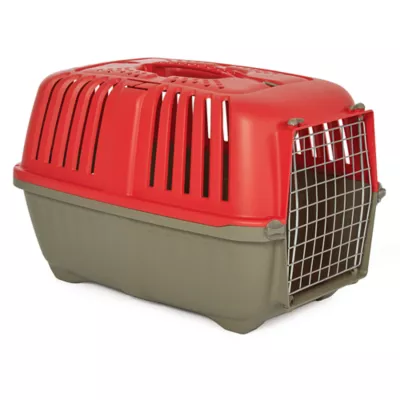MidWest homes for Pets Spree™ Pet Carrier W/ Single Wire Door & Handle- Red - Image 4