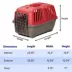 MidWest homes for Pets Spree™ Pet Carrier W/ Single Wire Door & Handle- Red image thumbnail 8