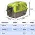 MidWest homes for Pets Spree™ Pet Carrier W/ Single Wire Door & Handle- Green image thumbnail 8