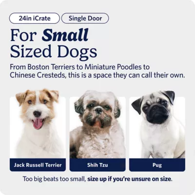 MidWest Homes for Pets iCrate Single Door Kennel For Dogs, 24.77" L X 17.49" W X 19.45" H - Image 2