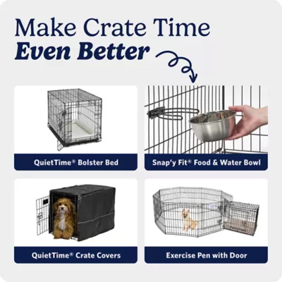 MidWest Homes for Pets iCrate Single Door Kennel For Dogs, 24.77" L X 17.49" W X 19.45" H - Image 9