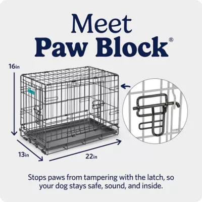 MidWest Homes for Pets Double-Door Wire iCrate, Collapsible, Removable Plastic Pan Included - Image 5