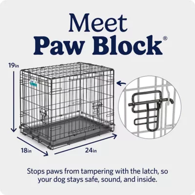 MidWest Homes for Pets Double-Door Wire iCrate, Collapsible, Removable Plastic Pan Included - Image 5