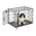 MidWest Homes for Pets Double-Door Wire iCrate, Collapsible, Removable Plastic Pan Included image thumbnail 1