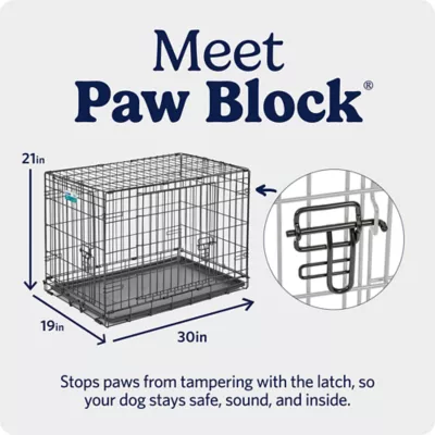 MidWest Homes for Pets Double-Door Wire iCrate, Collapsible, Removable Plastic Pan Included - Image 5