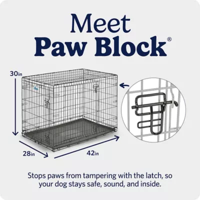 MidWest Homes for Pets Double-Door Wire iCrate, Collapsible, Removable Plastic Pan Included - Image 5