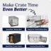 MidWest Homes for Pets Double-Door Wire iCrate, Collapsible, Removable Plastic Pan Included image thumbnail 9