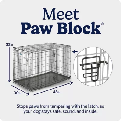 MidWest Homes for Pets Double-Door Wire iCrate, Collapsible, Removable Plastic Pan Included - Image 5