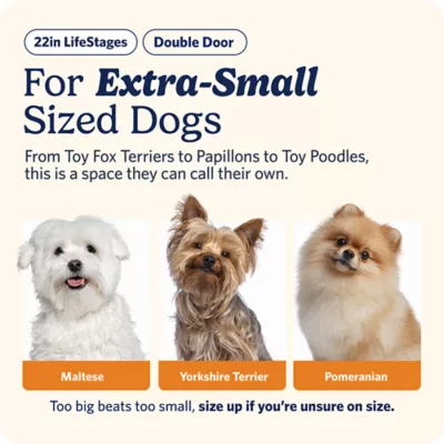 MidWest Homes for Pets LifeStages Double Door Fold & Carry Crate for Dogs - Image 2