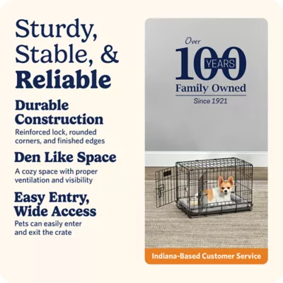 MidWest Homes for Pets LifeStages Double Door Fold & Carry Crate for Dogs - Image 6