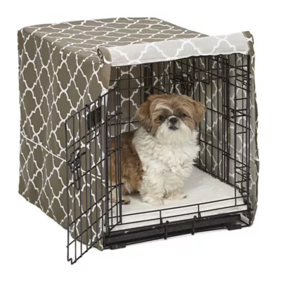 MidWest Homes for Pets QuietTime Defender Covella Crate Cover, Brown - Image 2