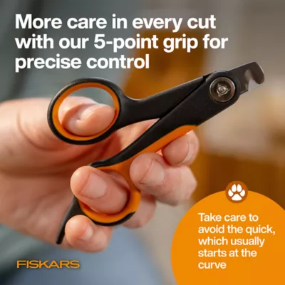 Fiskars Small Nail Clipper For Pets W/ Semi-Circular Blade Design, Suitable for Small Dogs & Cats - Image 5