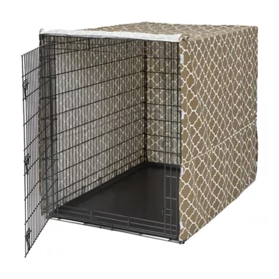 MidWest Homes for Pets QuietTime Defender Covella Crate Cover, Brown - Image 1