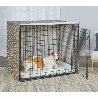 MidWest Homes for Pets QuietTime Defender Covella Crate Cover, Brown - Image 3