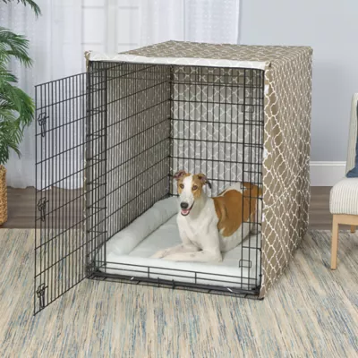 MidWest Homes for Pets QuietTime Defender Covella Crate Cover, Brown - Image 4