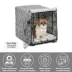 MidWest Homes for Pets QuietTime Defender Covella Crate Cover, Gray image thumbnail 3