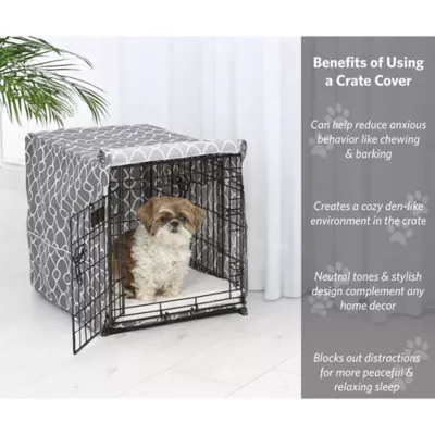 MidWest Homes for Pets QuietTime Defender Covella Crate Cover, Gray - Image 4