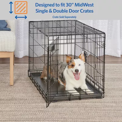 MidWest Homes for Pets Powder Coated Steel Crate Pan for Dogs - Image 2