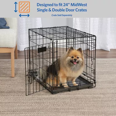 MidWest Homes for Pets Powder Coated Steel Crate Pan for Dogs - Image 3