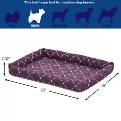 Midwest® QuietTime Ashton Bolster Bed For Pets, Machine Washable & Dryable, Purple - Image 5
